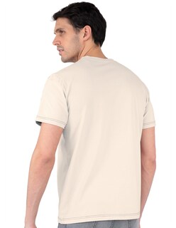 Foto 2 | Foto 2 | Playera Casual Hombre Premium Cuello Redondo Beige Claro Roosevelt C357
