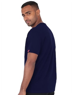 Foto 2 | Foto 2 | Playera Casual Caballero Premium Estampada Azul Marino Roosevelt C350