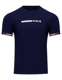 Foto 3 | Foto 3 | Playera Casual Caballero Premium Estampada Azul Marino Roosevelt C350