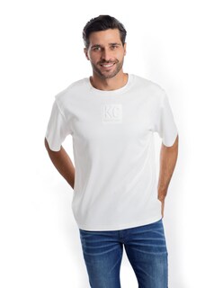 Foto 1 | Foto 1 | Playera Kenneth Cole Kcpv25cam19 Hombre Blanco Algodón Casual