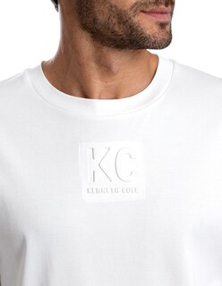 Foto 3 | Foto 3 | Playera Kenneth Cole Kcpv25cam19 Hombre Blanco Algodón Casual