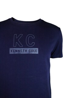 Foto 2 | Foto 2 | Playera Kenneth Cole Kcpv25cam04 Hombre Azul Marino Algodón