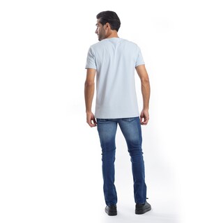 Foto 5 | Foto 5 | Playera Hombre Kenneth Cole Kcpv25cam18 Azul Claro Algodón Casual