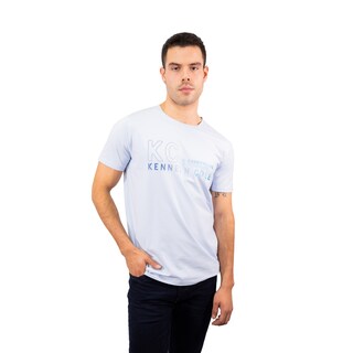 Foto 1 | Foto 1 | Playera Kenneth Cole Kcpv24cam09 Hombre Azul Algodón Casual