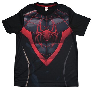 Foto 1 | Foto 1 | Playera Miles Morales Carsatoons 1pruz01 color Negro