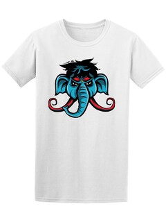 Foto 1 | Foto 1 | Playera Smartprintsink color Blanco para Hombre - Elefante de Colores con Peluca