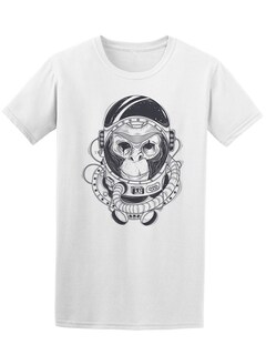 Foto 1 | Foto 1 | Playera Smartprintsink Hombre Ilustracion. Chimpance Astronauta