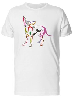 Foto 1 | Foto 1 | Playera SmartPrintsInk color Blanco para Hombre - Ilustración Perro Chihuahua
