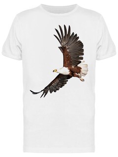 Foto 1 | Foto 1 | Playera SmartPrintsInk color Blanco para Hombre - Águila al Vuelo
