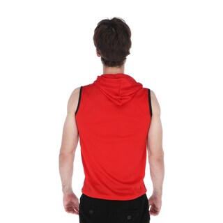 Foto 2 | Foto 2 | Playera Deportiva Sin Mangas Con Capucha Color Rojo Para Hombre