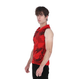Foto 3 | Foto 3 | Playera Deportiva Sin Mangas Con Capucha Color Rojo Para Hombre