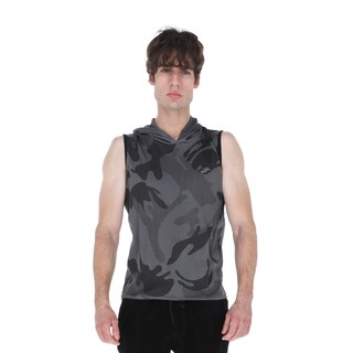 Foto 1 | Foto 1 | Playera Deportiva Sin Mangas Con Capucha Color Gris Para Hombre