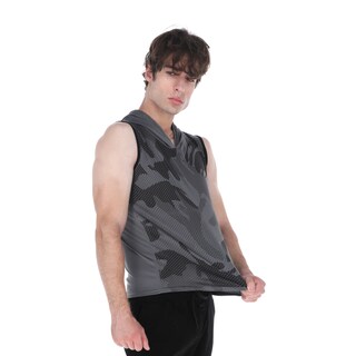 Foto 4 | Foto 4 | Playera Deportiva Sin Mangas Con Capucha Color Gris Para Hombre