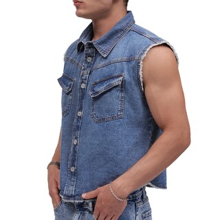 Foto 2 | Foto 2 | Camisa de Mezclilla Mchk sin Mangas para Hombre