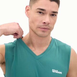 Foto 4 | Foto 4 | Playera Wilson Ultra Ligera sin Manga Cuello V para Hombre