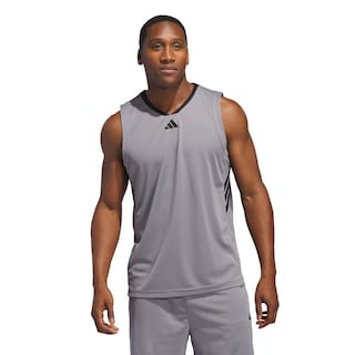 Foto 2 | Foto 2 | Tank 3-Stripes Adidas Gris para Hombre