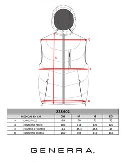 Foto 4 | Foto 4 | Chaleco Generra 228602 color Rojo para Hombre