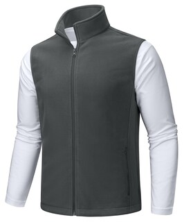 Foto 1 | Foto 1 | Chaleco Tacvasen De Forro Polar Con Cierre Completo Para Hombre, Color Gris Oscuro, Talla S - Venta Internacional.