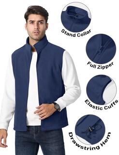Foto 3 | Foto 3 | Chaleco Tacvasen De Forro Polar Ligero Para Hombre, Color Azul Real, Talla L - Venta Internacional.