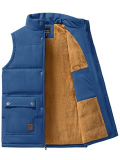 Foto 2 | Foto 2 | Chaleco De Trabajo Tacvasen Con Forro Polar Grueso Y Bolsillos Para Hombre, Color Azul S - Venta Internacional.
