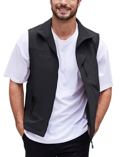 Foto 1 | Foto 1 | Chaleco Gihuo Para Hombre, Ligero, Para Golf, Fotografía, Pesca, Viajes, Negro - Venta Internacional.