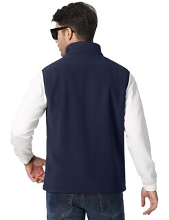 Foto 2 | Foto 2 | Chaleco Polar Tacvasen Para Hombre, Casual, Ligero, De Invierno, Azul Marino, Xl - Venta Internacional.