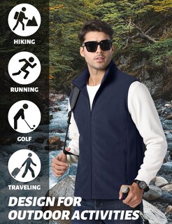 Foto 5 | Foto 5 | Chaleco Polar Tacvasen Para Hombre, Casual, Ligero, De Invierno, Azul Marino, Xl - Venta Internacional.