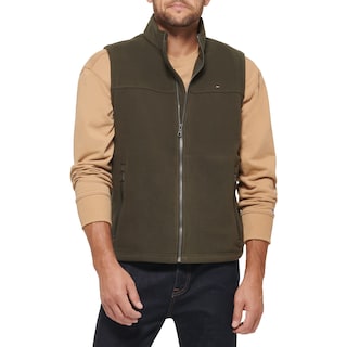 Foto 1 | Foto 1 | Chaleco Tommy Hilfiger de Forro Polar Verde Olivo para Hombre - Venta Internacional