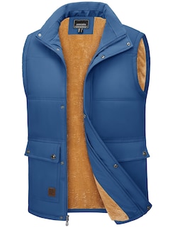 Foto 1 | Foto 1 | Chaleco De Trabajo Tacvasen Con Forro Polar Grueso Y Bolsillos Para Hombre, Color Azul - Venta Internacional.