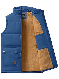 Foto 2 | Foto 2 | Chaleco De Trabajo Tacvasen Con Forro Polar Grueso Y Bolsillos Para Hombre, Color Azul - Venta Internacional.