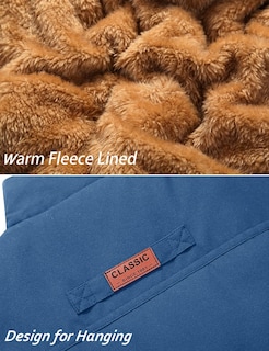 Foto 3 | Foto 3 | Chaleco De Trabajo Tacvasen Con Forro Polar Grueso Y Bolsillos Para Hombre, Color Azul - Venta Internacional.