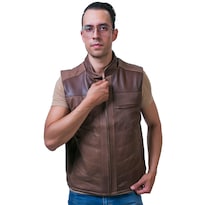 Chaleco Piel Borrego Castelli Estilo Western Hombre