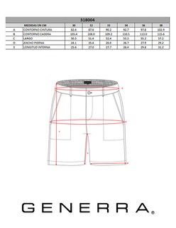 Foto 5 | Foto 5 | Bermuda Generra 318004 color Azul para Hombre