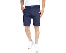 Bermuda Casual para Hombre Rams Terra Azul Marino de Gabardina