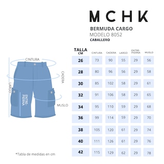 Foto 6 | Foto 6 | Bermuda Mchk Azul para Hombre