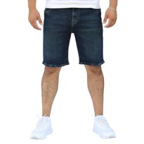 Bermuda Short Skinny De Mezclilla Stretch  Azul Verdoso Obscuro  John Silver
