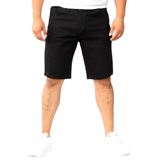 Foto 1 | Foto 1 | Bermuda Short Skinny De Mezclilla Stretch Negro Liso John Silver