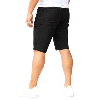 Foto 2 | Foto 2 | Bermuda Short Skinny De Mezclilla Stretch Negro Liso John Silver