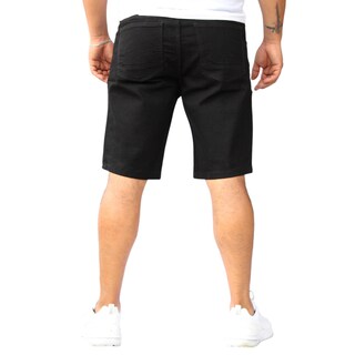 Foto 3 | Foto 3 | Bermuda Short Skinny De Mezclilla Stretch Negro Liso John Silver
