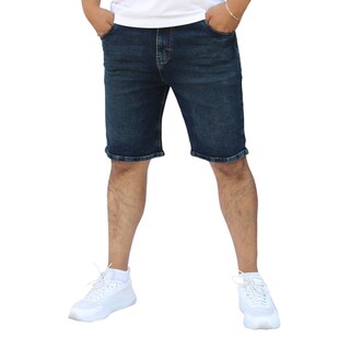 Foto 2 | Foto 2 | Bermuda Short Skinny De Mezclilla Stretch Azul Verdoso Obscuro John Silver