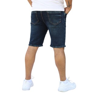 Foto 4 | Foto 4 | Bermuda Short Skinny De Mezclilla Stretch Azul Verdoso Obscuro John Silver