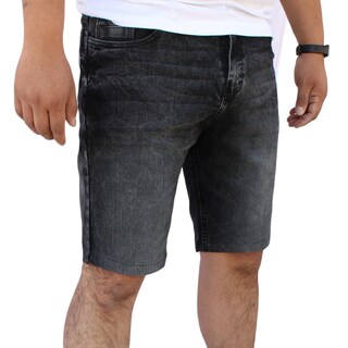 Foto 2 | Foto 2 | Bermuda Short Skinny De Mezclilla Stretch Gris Obscuro John Silver