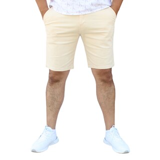 Foto 1 | Foto 1 | Bermuda Short Skinny De Gabardina Stretch Hueso John Silver