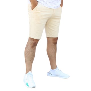 Foto 2 | Foto 2 | Bermuda Short Skinny De Gabardina Stretch Hueso John Silver