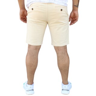 Foto 3 | Foto 3 | Bermuda Short Skinny De Gabardina Stretch Hueso John Silver