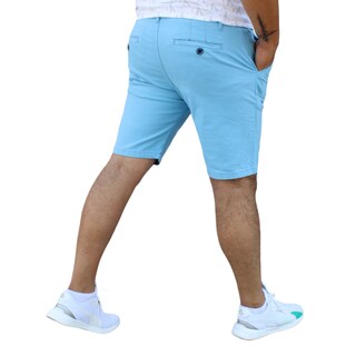 Foto 2 | Foto 2 | Bermuda Short Skinny De Gabardina Stretch Azul Claro John Silver