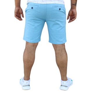 Foto 3 | Foto 3 | Bermuda Short Skinny De Gabardina Stretch Azul Claro John Silver