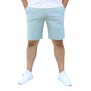 Foto 1 | Foto 1 | Bermuda Short Skinny De Gabardina Stretch Azul Cenizo John Silver