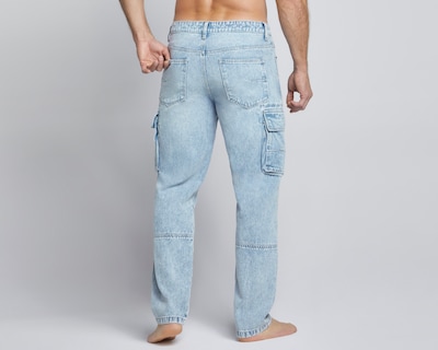 Foto 2 | Foto 2 | Jeans Hombre Pantalon Mezclilla Cargo Cintura Regular Seven Jeans