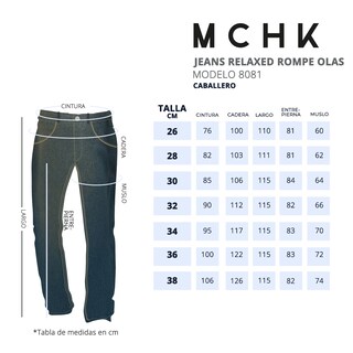 Foto 5 | Foto 5 | Jeans De Mezclilla Mchk. Corte Relaxed, Caballero, Color Rompe Olas. Modelo 8081